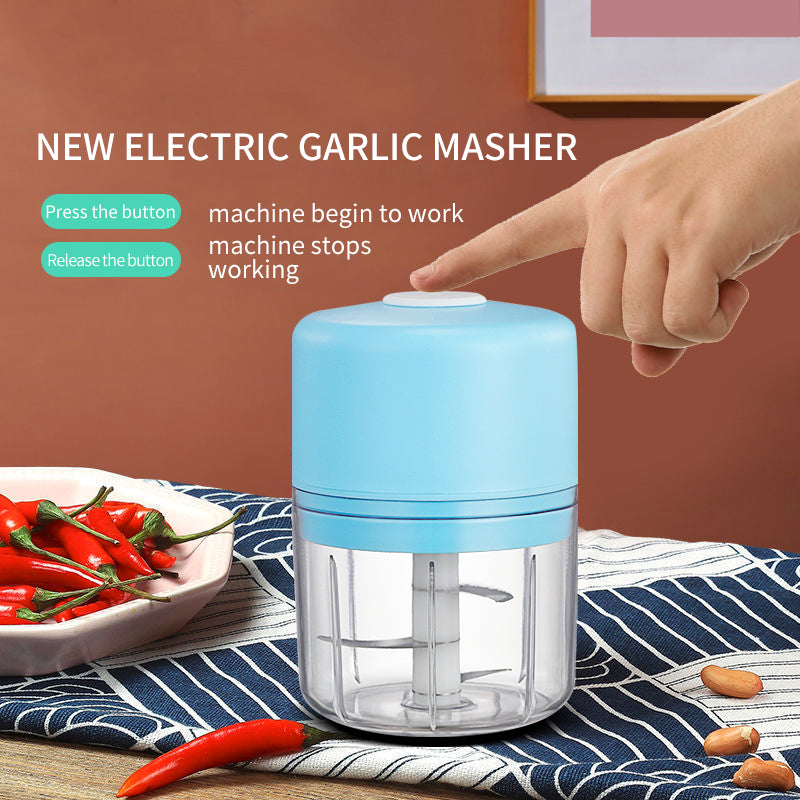 COM Hot Selling USB Rechargeable Hand Food Mini Blender Garlic Electric 250ml Chopper